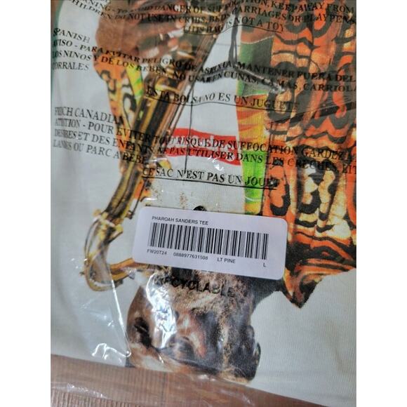Vtg Y2k Supreme Pharoah Sanders Tee Green Extra Large FW2020 Week 1 Jazz Artist - Picture 3 of 3